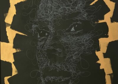Toile en 116x81cm. Acrylique et encre de Chine